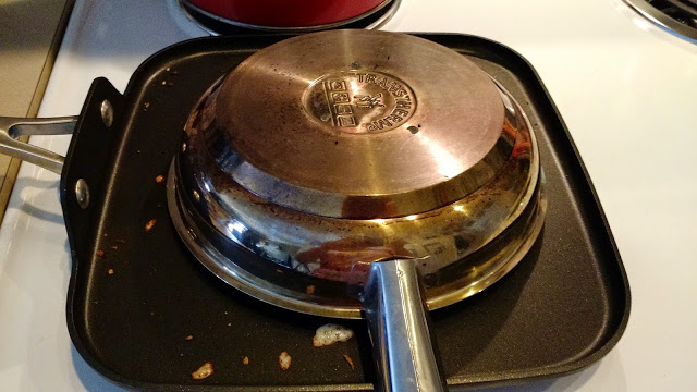 Overturned pan