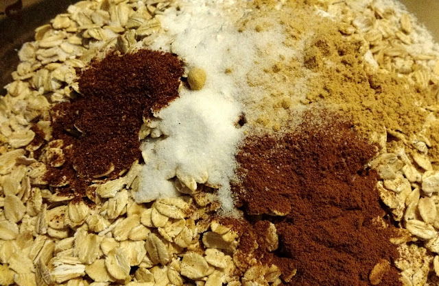Color pallette of spices.
