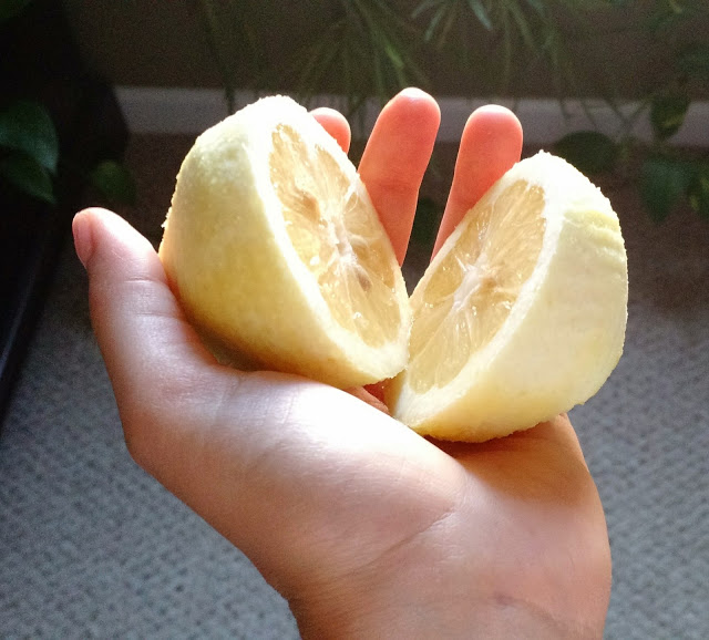 Naked lemons look funny.