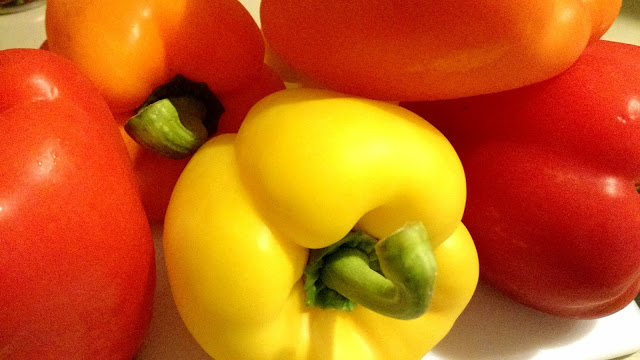 A rainbow of peppers!
