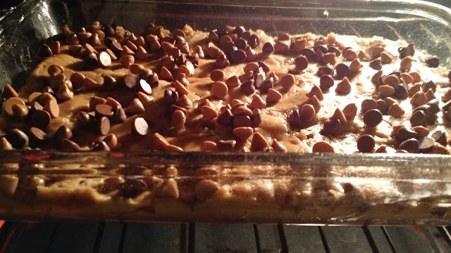Dough in a pan, feat. Oven (because I forgot to take the picture before I put it in the oven) Dough in a pan, feat. Oven (because I forgot to take the picture before I put it in the oven)