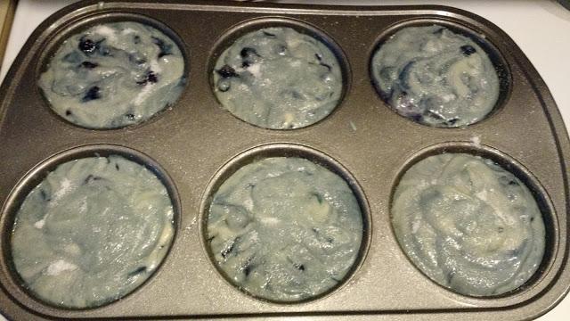 Swirly blueberry galaxy cups of yumminess.
