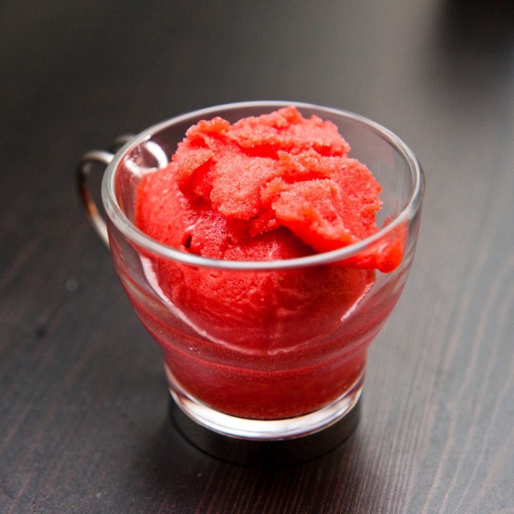 Redcurrant and Kirsch Sorbet